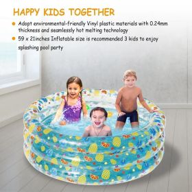 Family-friendly Foldable Inflatable Swimming Ball Pool For 3 Kids With Balls, Pool Tool Accessories, Essential For Summer Water Play (Option: 1PC)